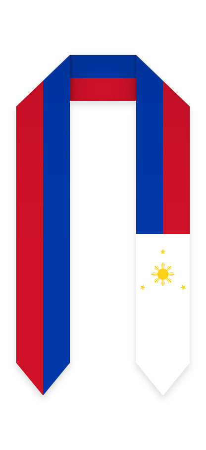 Philippines Graduation Stole -  Philippines Flag Sash