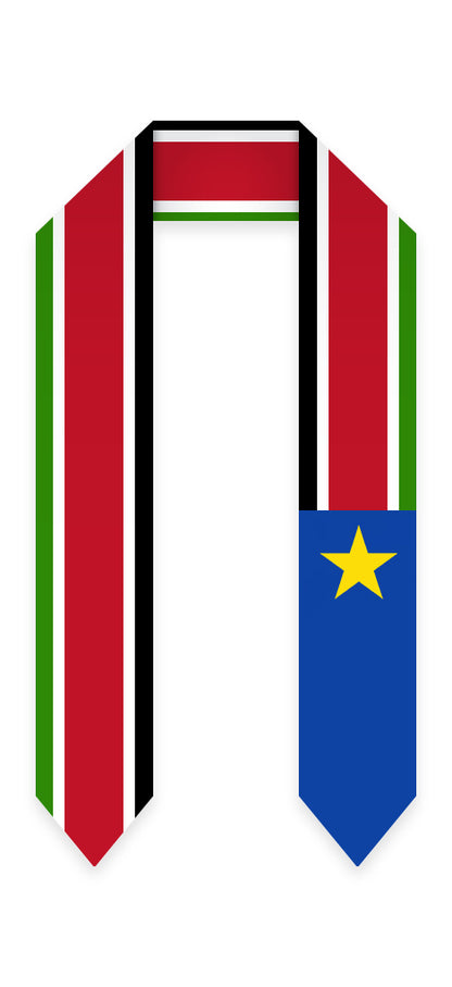 South Sudan Graduation Stole -  South Sudan Flag Sash