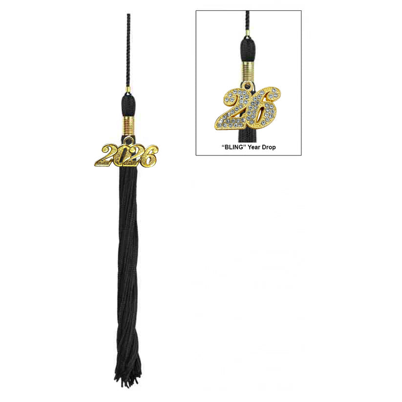 Deluxe Black High School Graduation Cap & Gown - Fluted Cap & Gown - Graduation Cap and Gown