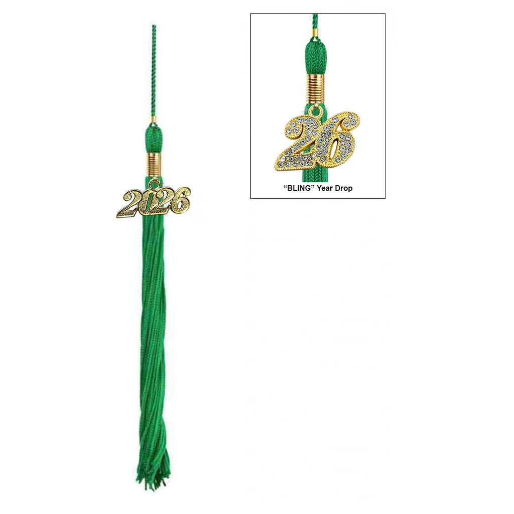 Matte Green High School Cap & Tassel - Graduation Cap and Gown