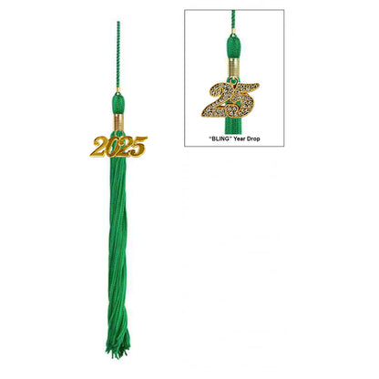Matte Green High School Cap & Tassel