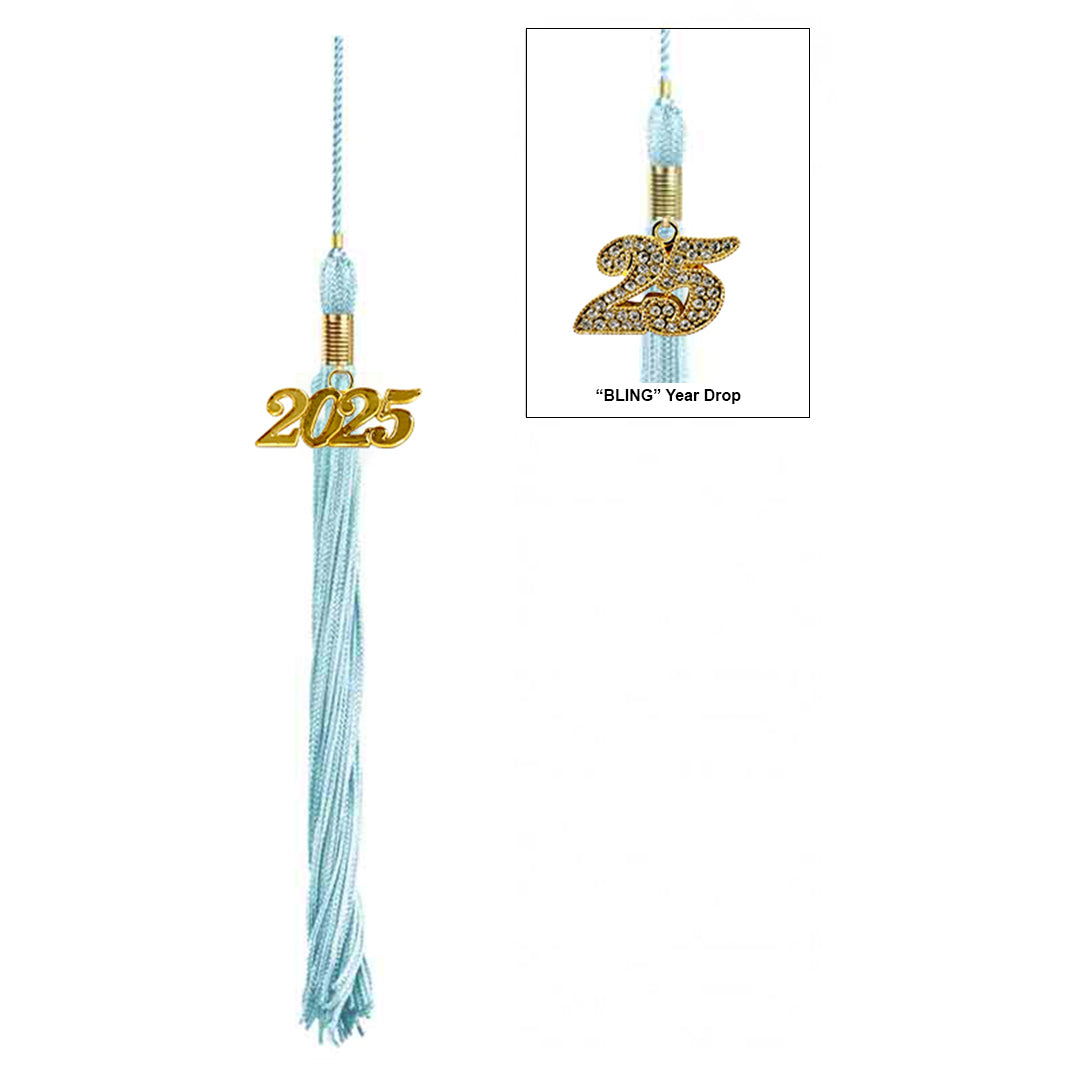 Child Shiny Light Blue Graduation Cap & Gown - Preschool & Kindergarten - Graduation Cap and Gown