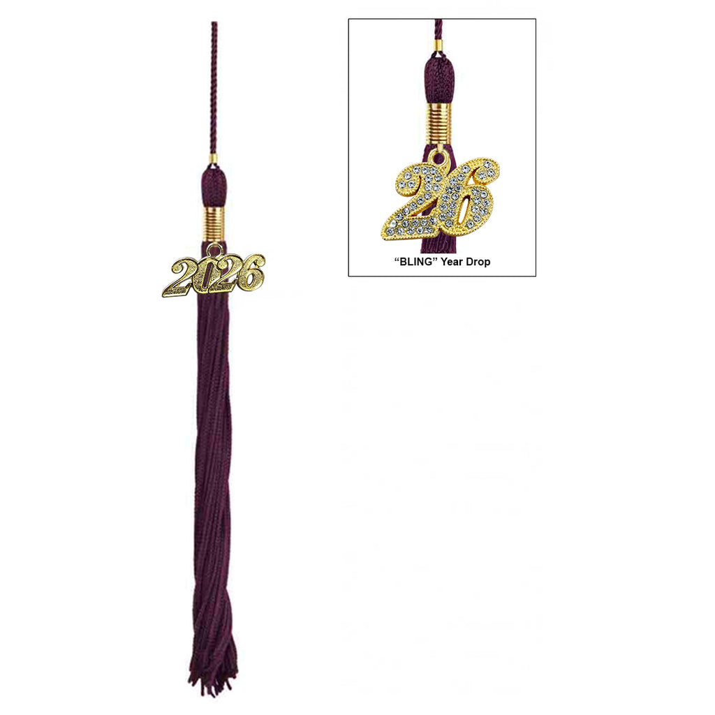 Shiny Maroon High School Cap & Tassel - Graduation Caps - Graduation Cap and Gown