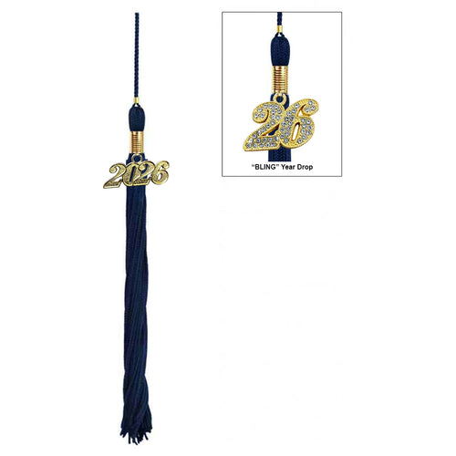 Matte Navy Blue High School Cap & Tassel - Graduation Caps - Graduation Cap and Gown
