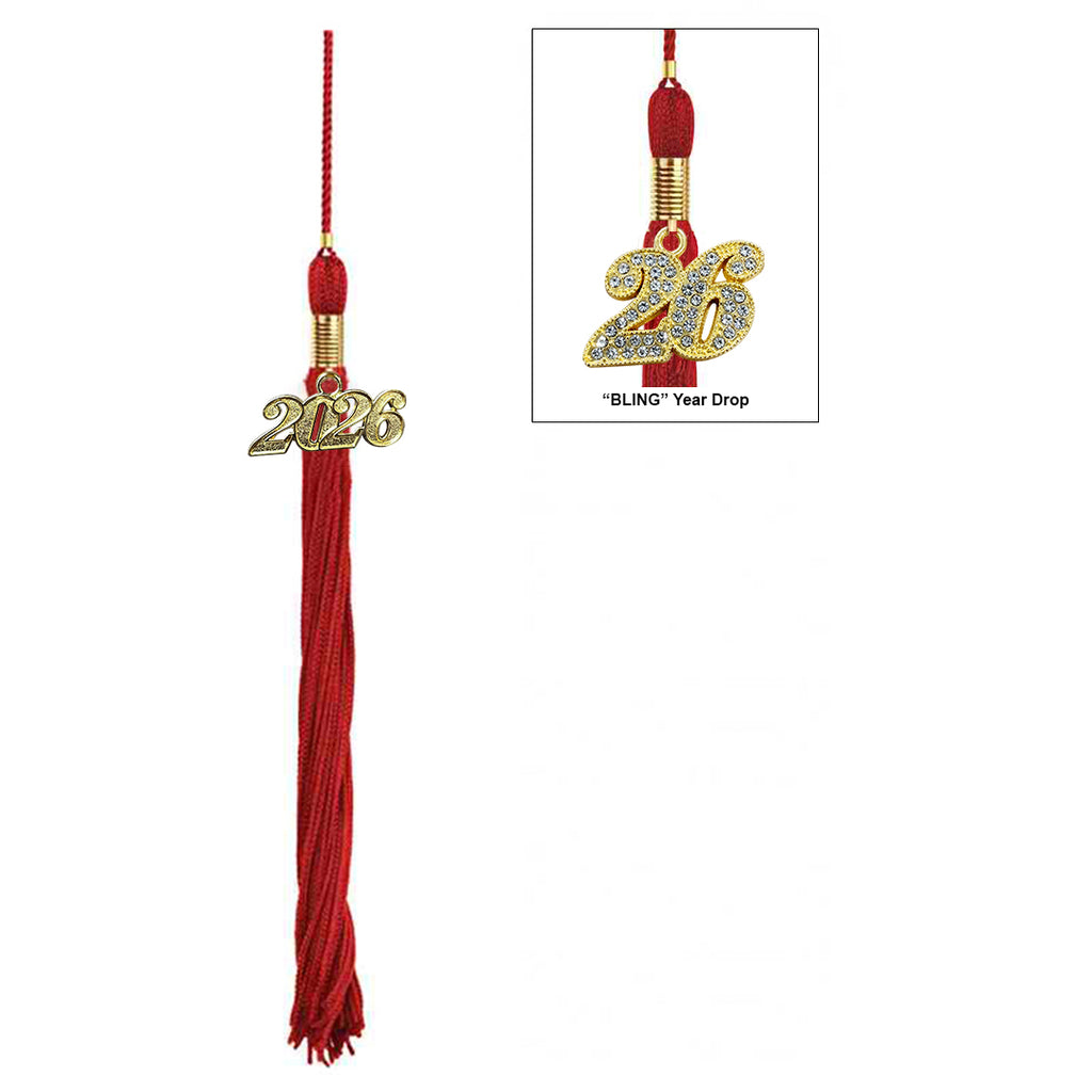 Matte Red High School Cap & Tassel - Graduation Caps - Graduation Cap and Gown