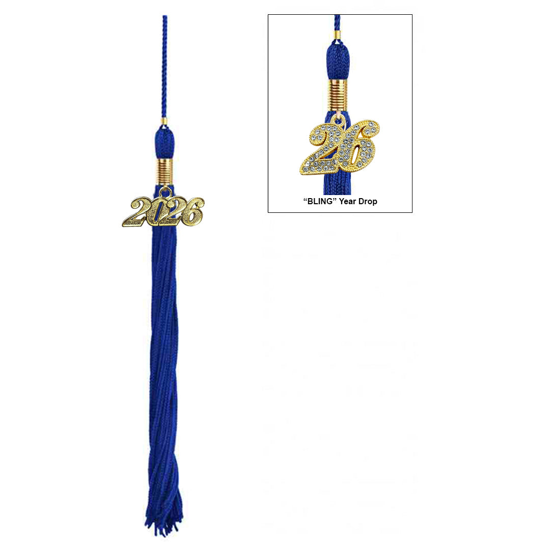 Child Shiny Royal Blue Graduation Cap & Gown - Preschool & Kindergarten