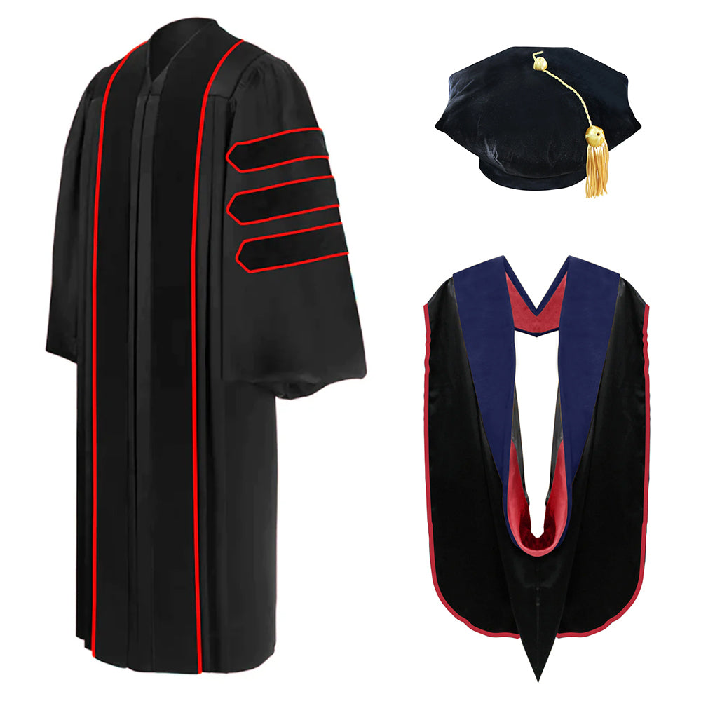 Doctoral Regalia Package for Texas Tech University Graduation - Graduation Cap and Gown 