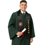 U.S. Marine Corps veteran graduation stole.