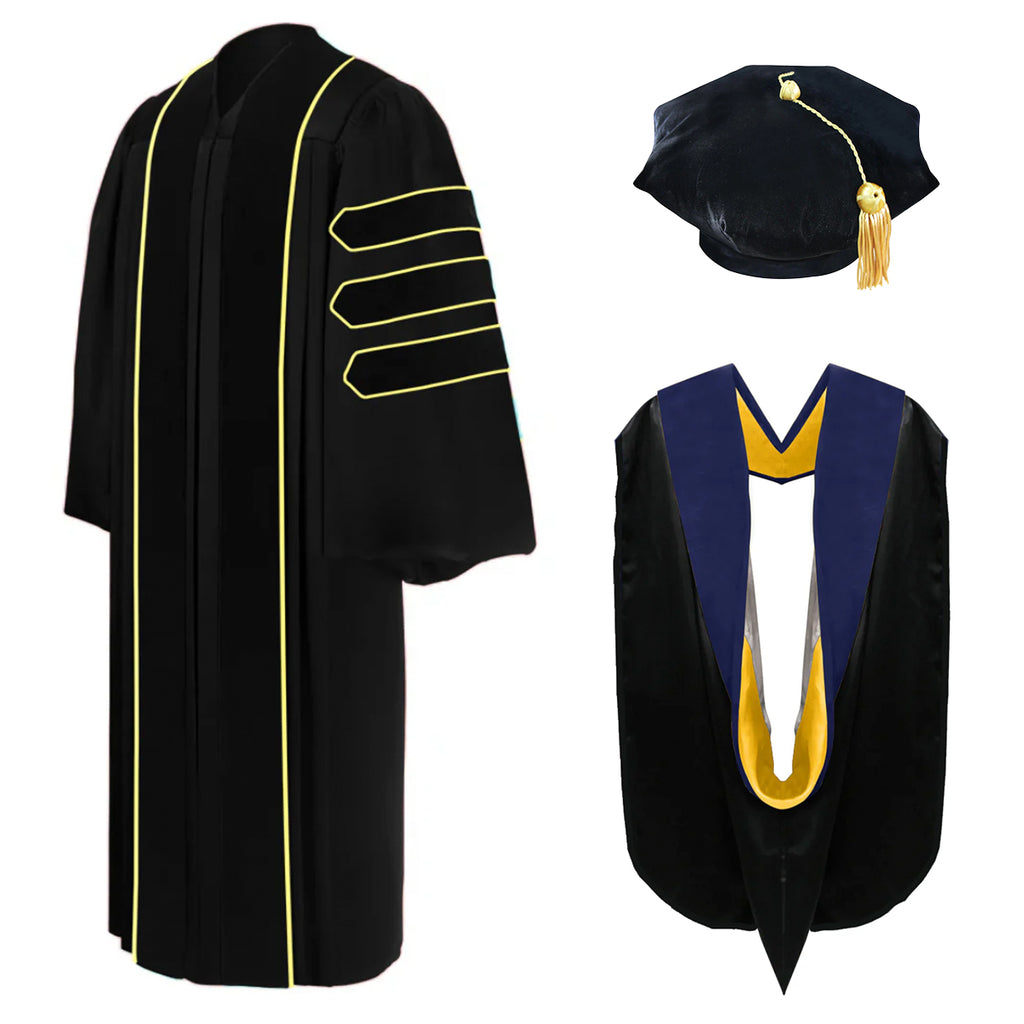 Doctoral Regalia Package for Colorado Boulder Graduation - Graduation Cap and Gown