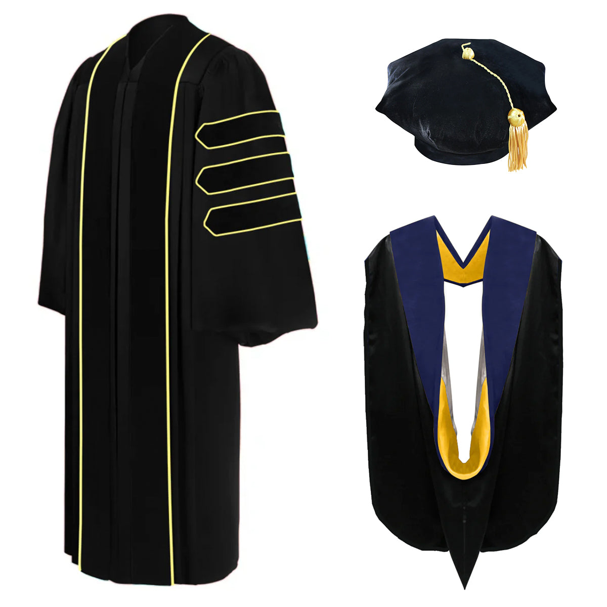 Doctoral Regalia Package for Colorado Boulder Graduation - Graduation Cap and Gown