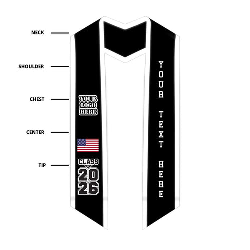 Custom Graduation Stoles - Graduation Cap and Gown