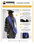 Doctor of Education Hood - Purple & Golden Yellow - Graduation Cap and Gown