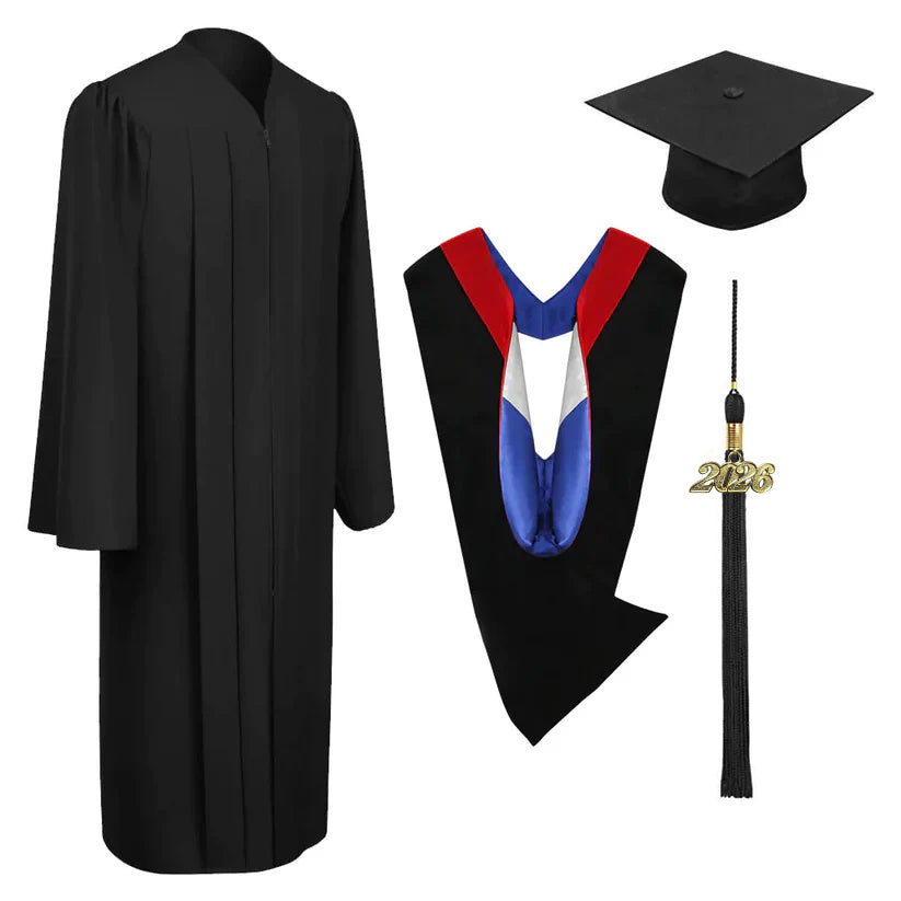 2022 Matte Graduation Gown Cap Tassel Set For High Seychelles