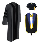Classic Doctoral Regalia Package for UC Santa Cruz Graduation - Graduation Cap and Gown