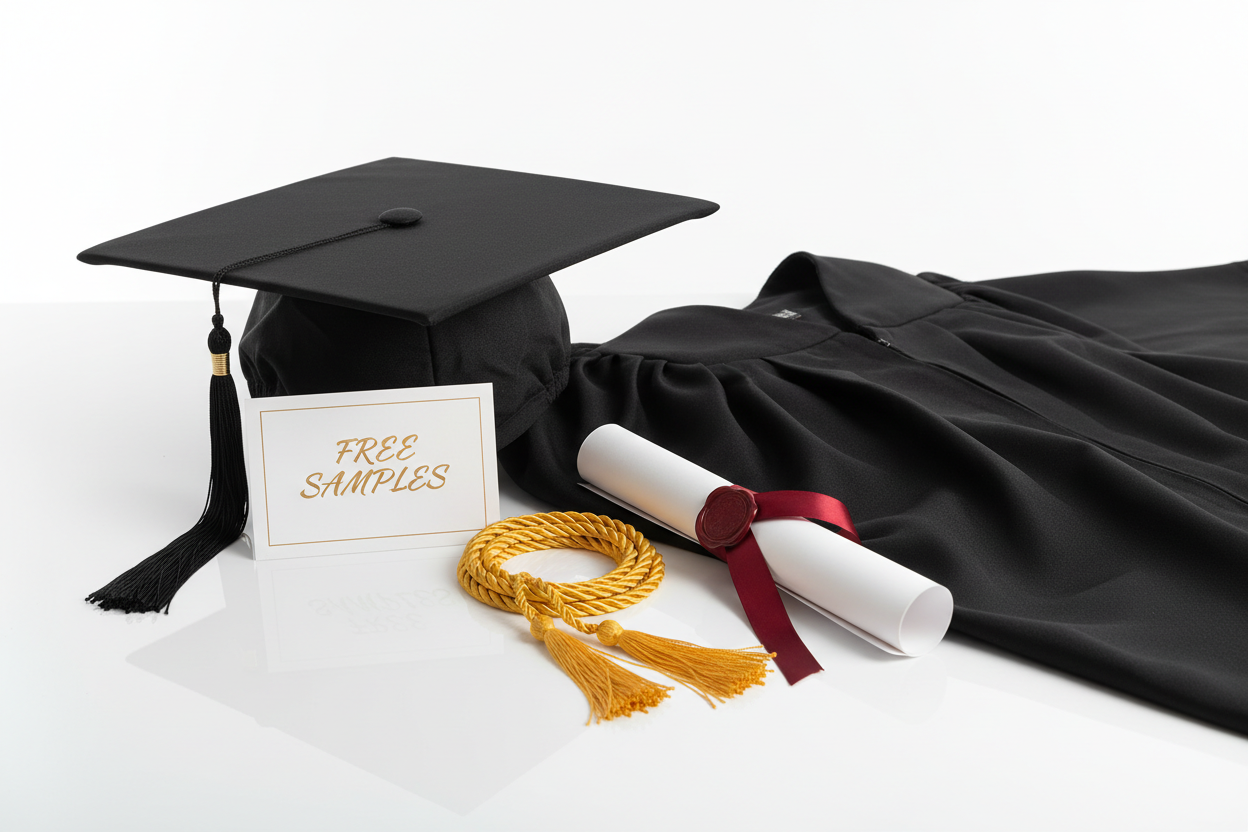 Free sample graduation products 
