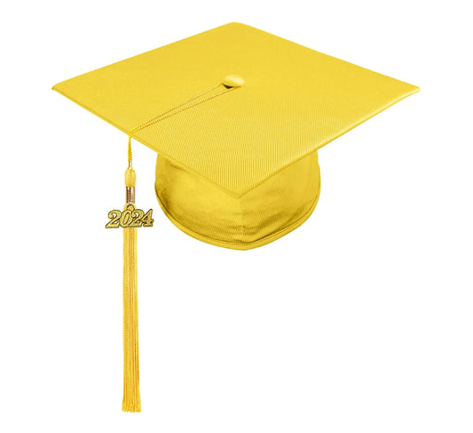 Child Shiny Gold Cap & Tassel - Preschool & Kindergarten Graduation