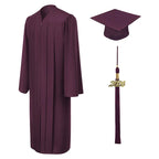 Matte Maroon High School Graduation Cap and Gown - Graduation Cap and Gown