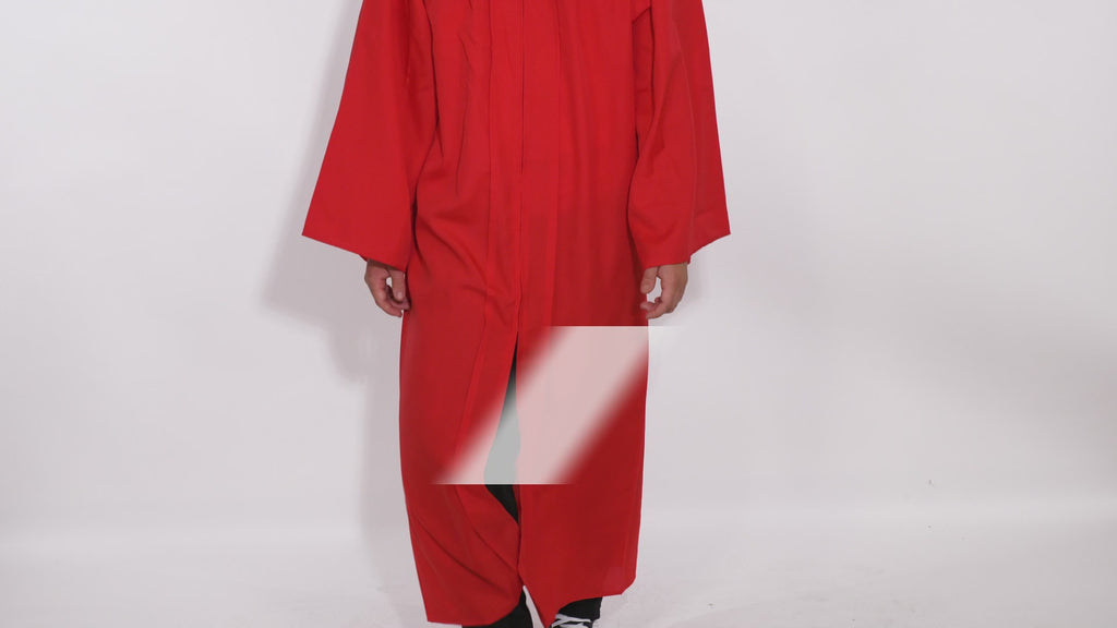 Matte Red Bachelors Cap & Gown - College & University