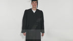 Deluxe Black Bachelors Graduation Cap & Gown - Collegiate Regalia