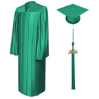 Shiny Emerald Green Bachelors Cap & Gown - College & University