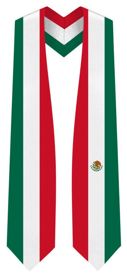 Mexico Graduation Stole - Mexico Flag Sash