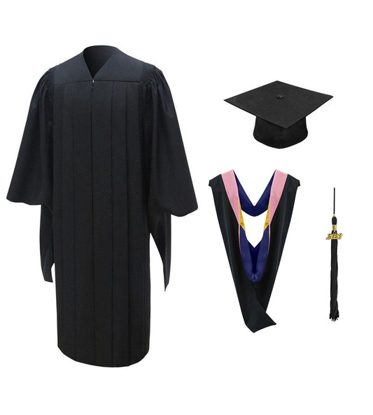 Deluxe Master of Christian Counseling Gown, Hood and Cap Package - CBI & SEMINARY