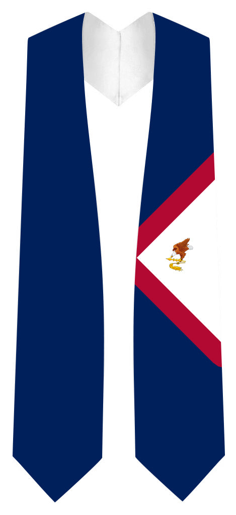 American Samoa Graduation Stole -  American Samoa Flag Sash