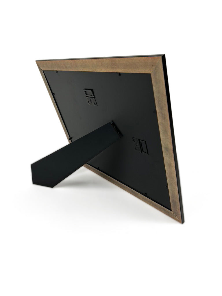 Real Wood Glossy Cherry Diploma Frame with Tassel Holder and Gold Trim - Fits 8.5 x 11 Certificate