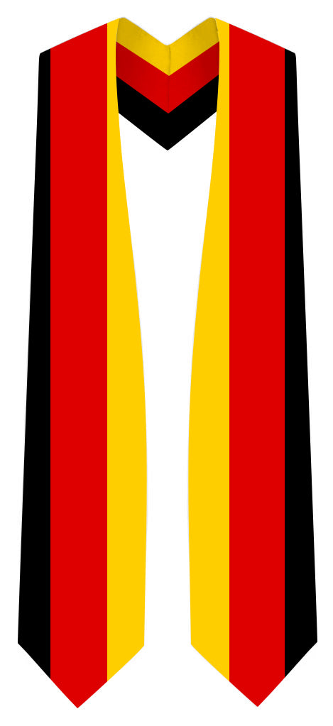 German Graduation Stole - German Flag Sash – Graduation Cap and Gown