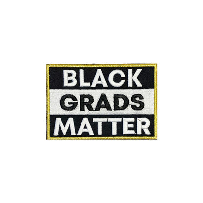 White BLACK GRADS MATTER Graduation Stole
