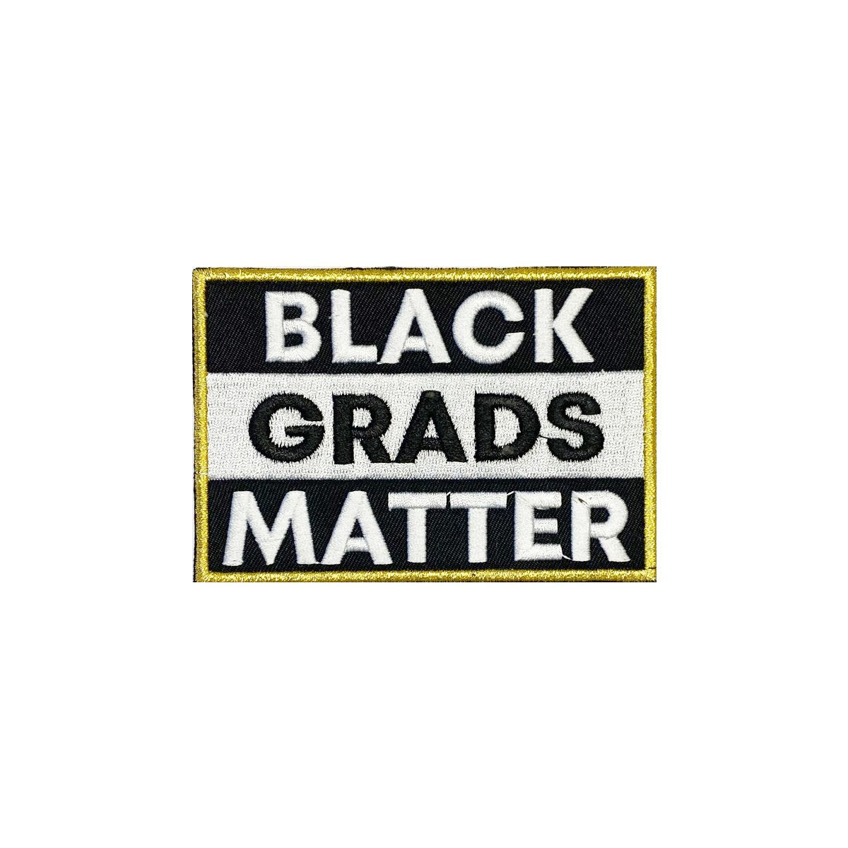 Silver BLACK GRADS MATTER Graduation Stole