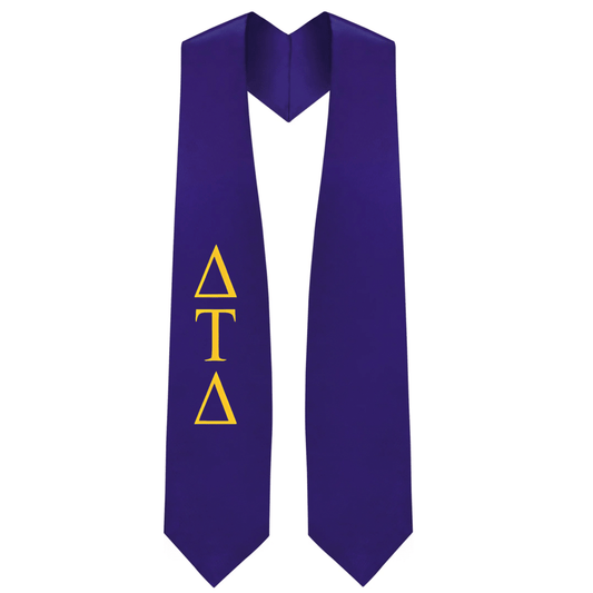 Delta Tau Delta Greek Lettered Stole