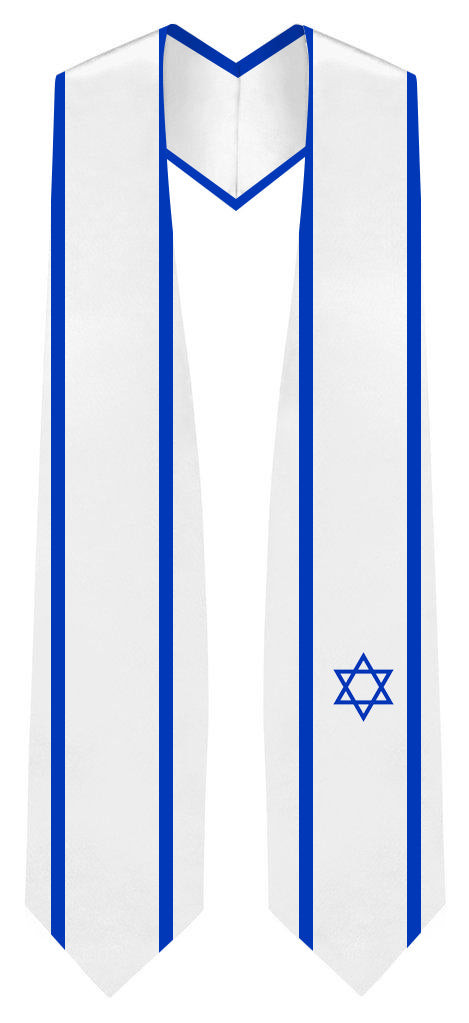 Israel Graduation Stole -  Israel Flag Sash