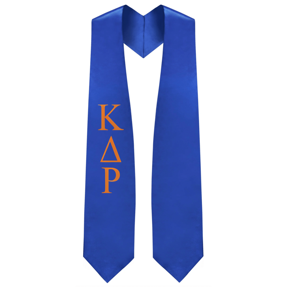Kappa Delta Rho Greek Lettered Stole – Graduation Cap and Gown