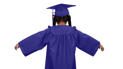 Child Matte Purple Graduation Cap & Gown - Preschool & Kindergarten