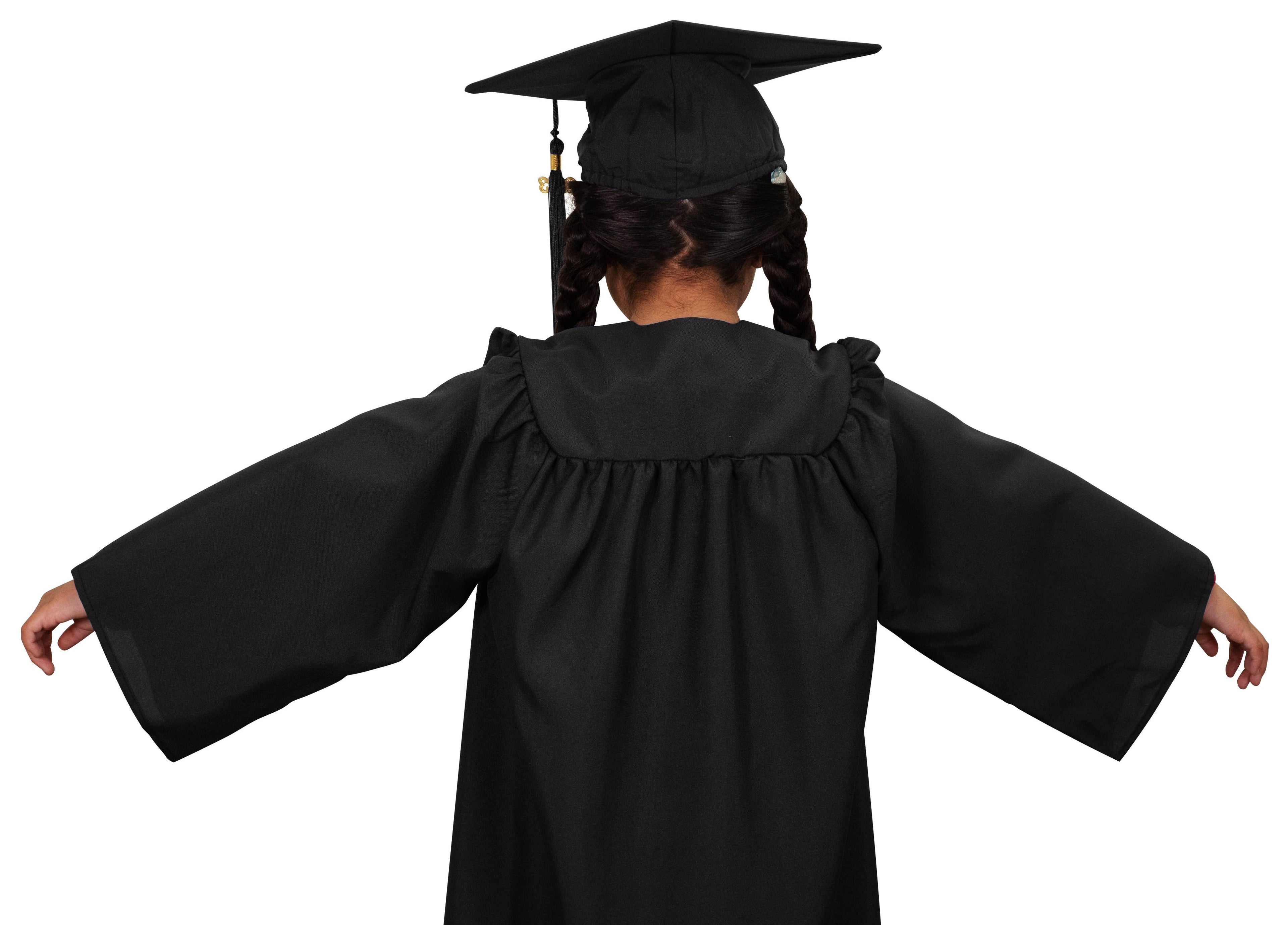 Child Matte Black Cap & Gown - Preschool & Kindergarten Child Matte Black Cap & Gown - Preschool & Kindergarten