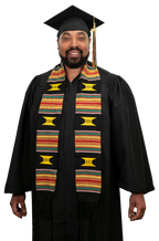 Kente Graduation Kente Stole, Handwoven Kente Sash Cloth