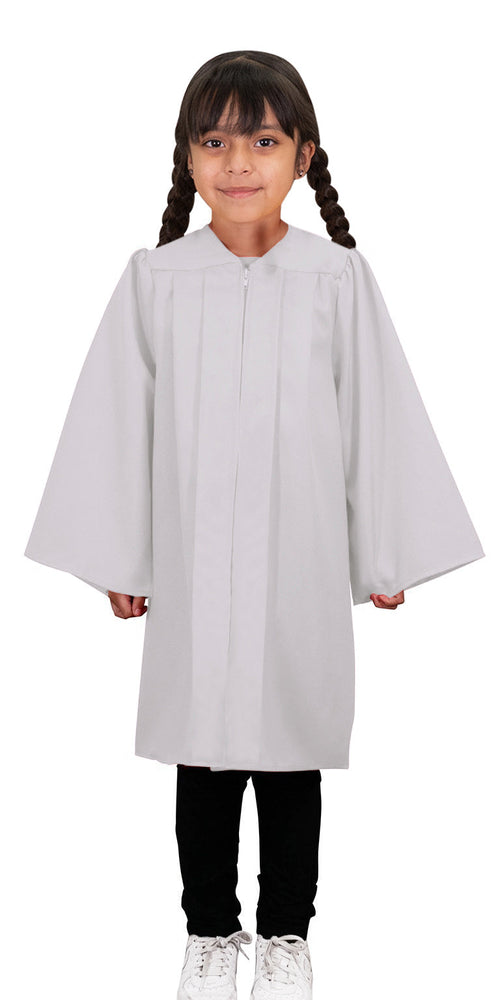 white kindergarten graduation dress Boys Girls Kindergarten Graduation Gowns for Kids with Cap Graduation Dress Outfit Zip up Design with Pockets White Cap and Gown Outfit 6-7 Years