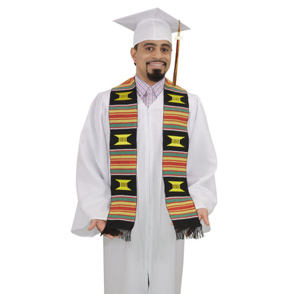 Faktura Post Ondartet tumor Kente Graduation Stole - Kente Sash – Graduation Cap and Gown