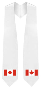 Canada Embroidered Patch Stole - Canadian Flag Patch Sash