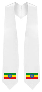 Ethiopia Embroidered Patch Stole - Ethiopian Flag Patch Sash