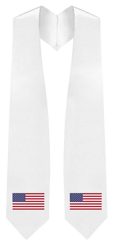 USA Embroidered Patch Stole -  American Flag Patch Sash