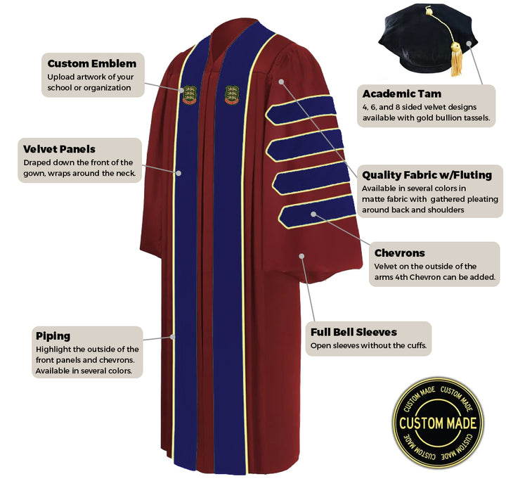 PHD Doctorate Graduation Regalia Graduation Cap And Gown phd-doctorate-graduation-regalia-graduation-cap-and-gown