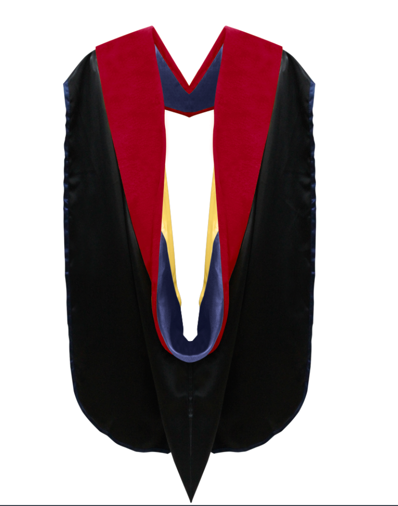 Deluxe Doctor of Divinity Gown, Hood and Tam Package - CBI & SEMINARY - Graduation Cap and Gown