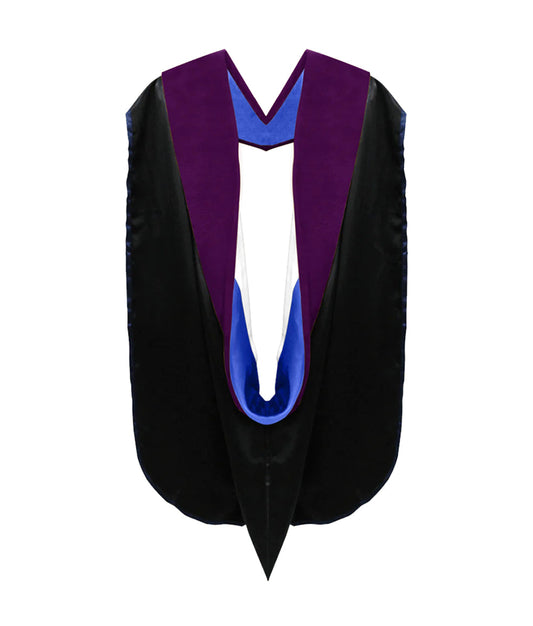 Doctor of Law Hood - Royal Blue & White