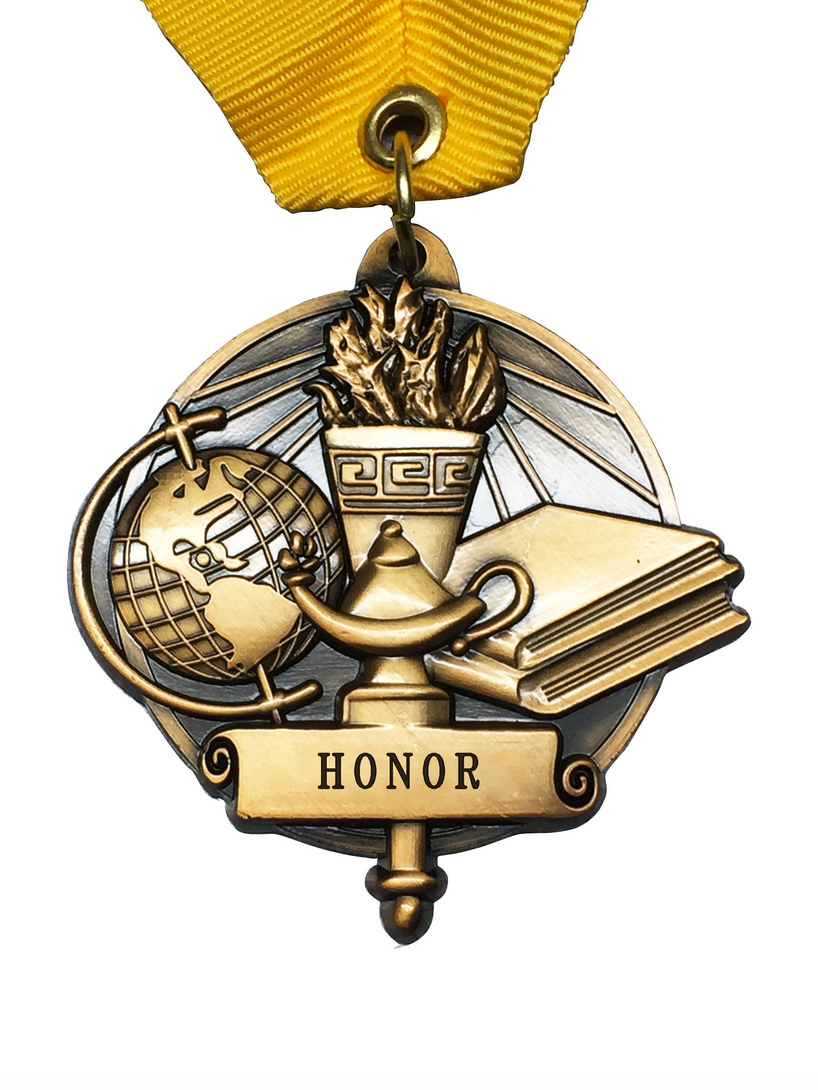 Honor Graduation Medal - Graduation Cap and Gown