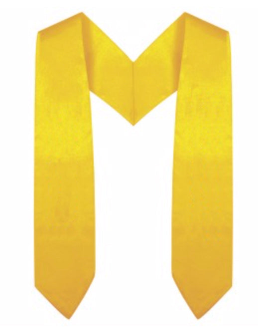 Gold Preschool / Kindergarten Graduation Stole - Graduation Cap and Gown