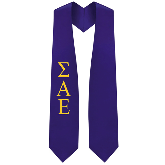 Sigma Alpha Epsilon Greek Lettered Stole