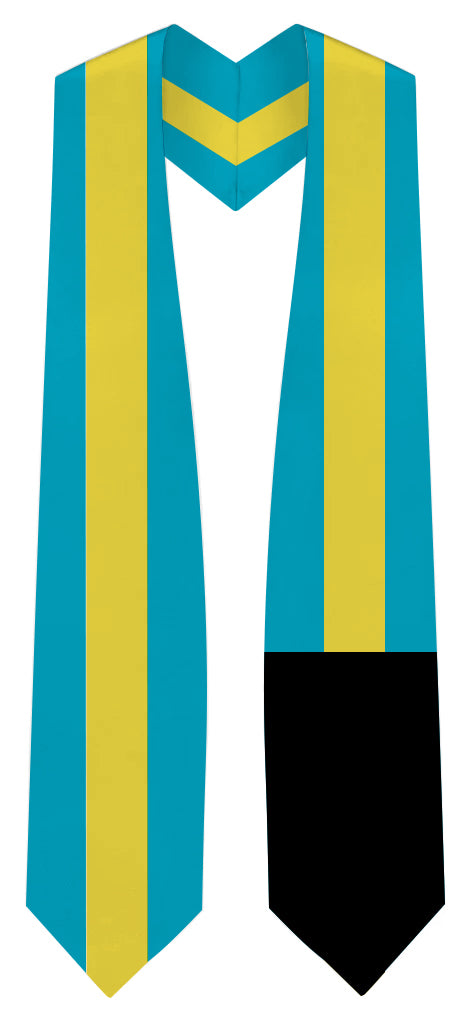 Bahamas Graduation Stole -  Bahamas Flag Sash