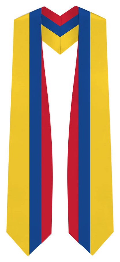 Colombia Graduation Stole -  Columbia Flag Sash
